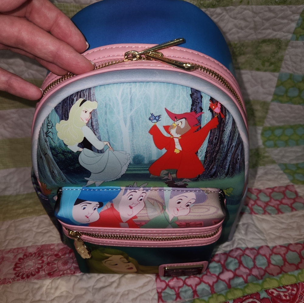 Loungefly Sleeping Beauty Princess Scenes Mini Backpack NWT & Original Wrap